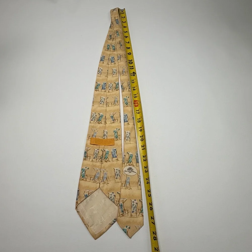 Tommy Bahama All Silk Beach Chair‎ Print Tie Made in USA